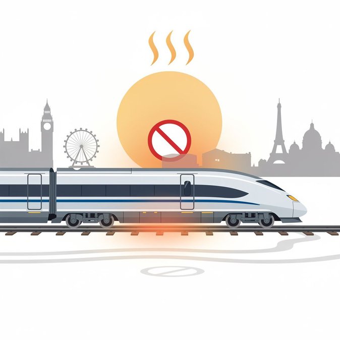 Eurostar cancela trenes Londres-París el 25 de junio debido a la intensificación de la ola de calor en el continente