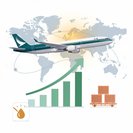 Cathay Pacific prévoit une hausse de jusqu’à 76 % de son bénéfice semestriel grâce à un fort rebond du trafic passagers et fret