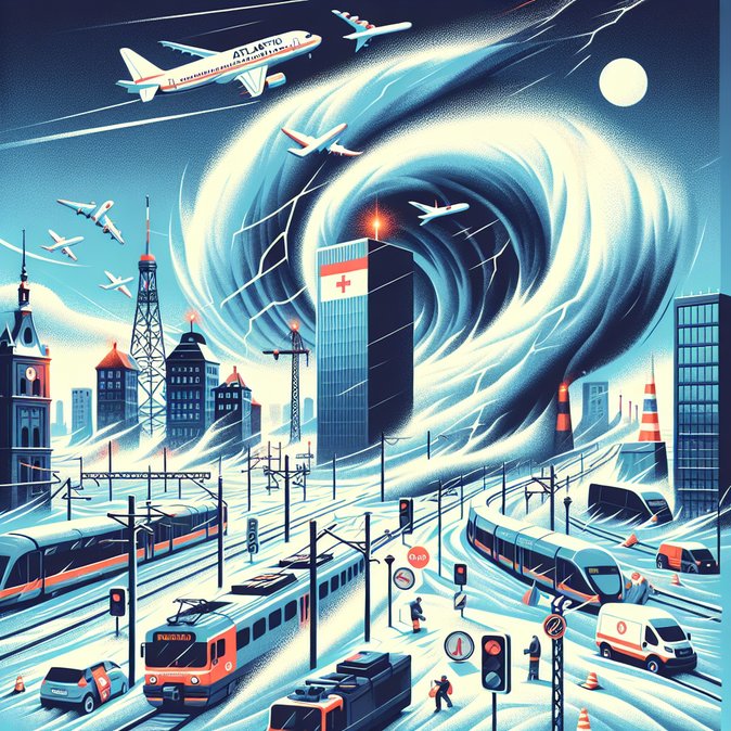 Storm Dave halts Easter travel across Poland, triggers nationwide RCB alerts