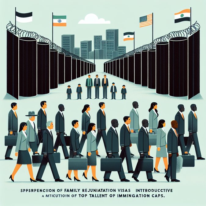 Bundestag clash over plan to freeze family-reunification visas and re-introduce immigration caps