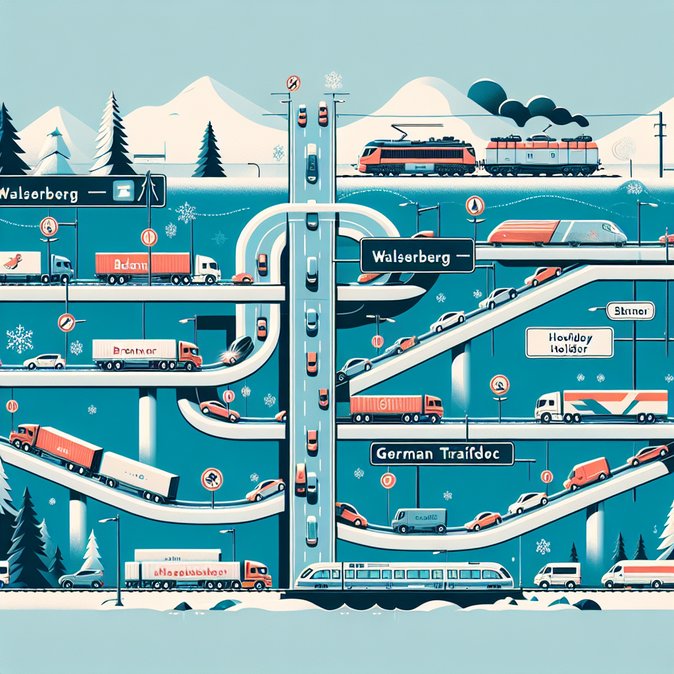 German and Austrian holiday traffic to converge on Alpine routes, ADAC warns