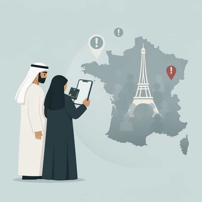 La Embajada de los Emiratos Árabes Unidos en París emite alerta para que los viajeros emiratíes eviten aglomeraciones