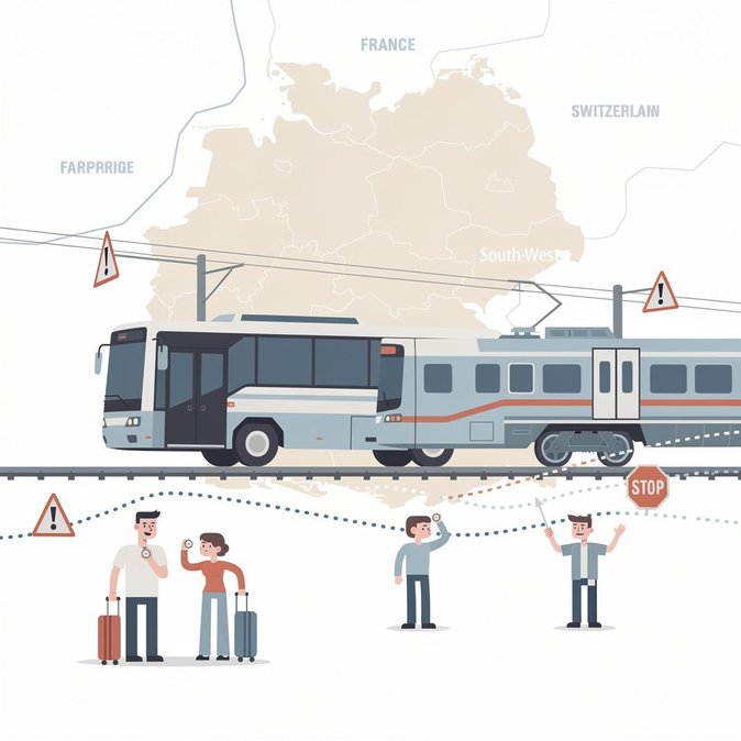 Three-Day Ver.di Strike to Halt SWEG Buses and Trains in South-West Germany