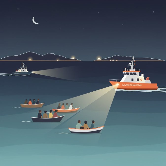 Four boats bring 71 irregular migrants to the Balearic Islands in one night
