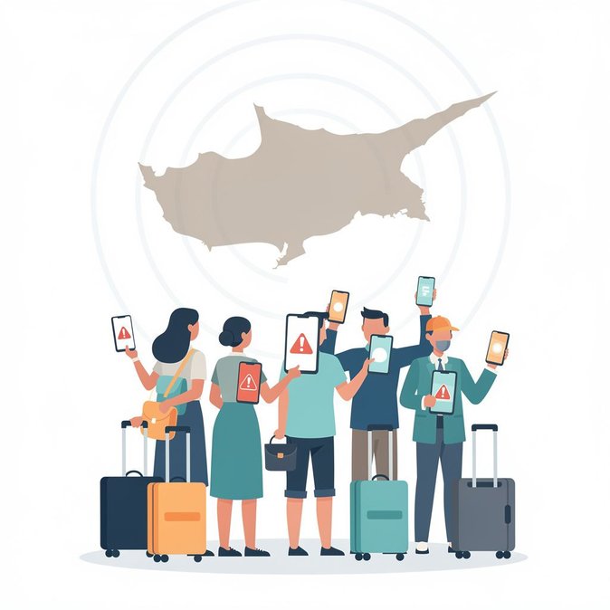 Prueba del sistema CY-Alert revela fallas en la configuración de roaming móvil de los visitantes