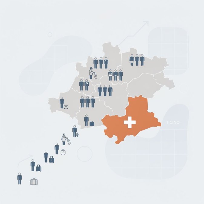 Nuevos datos revelan tendencias opuestas en la fuerza laboral transfronteriza de Ticino