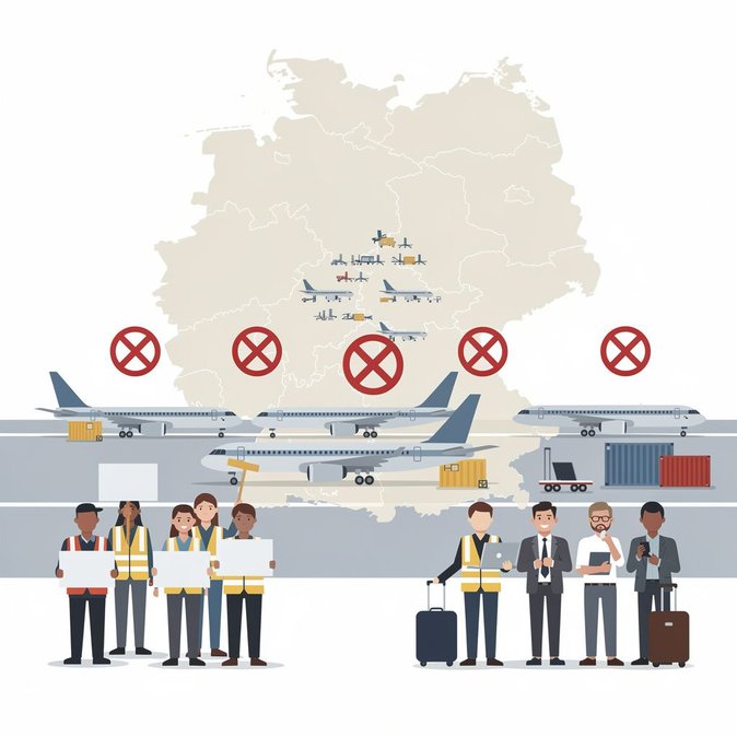 Nation-wide Airport Strike Threatens to Ground 2,000 Flights on Monday