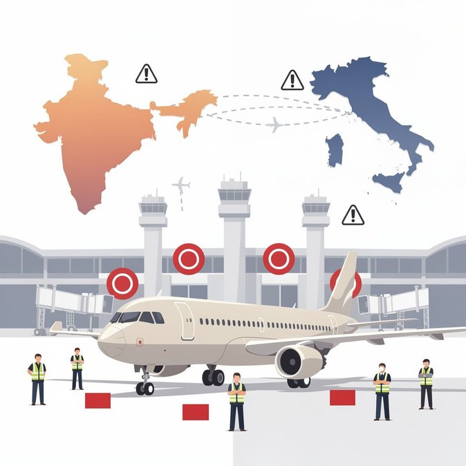 Nation-wide 24-hour airport strike paralyses Italy on 5 July, risking disruption for Indian passengers
