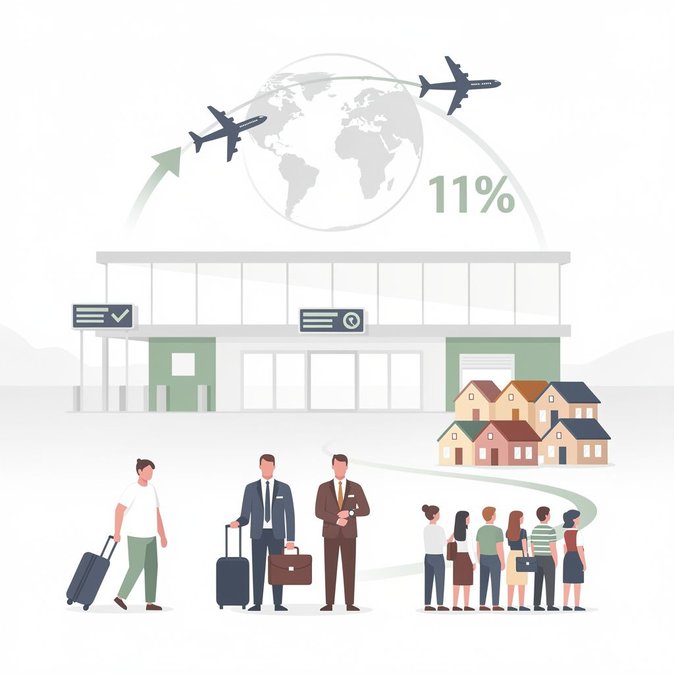 Irish Airports Handle 11 % More Passengers in Q1 2026, CSO Shows