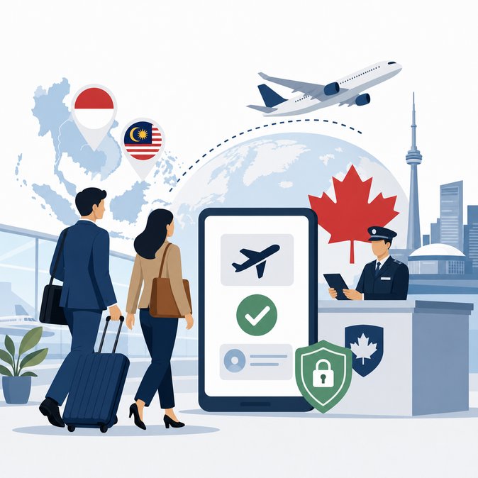 Canada offers electronic travel authorization (eTA) to eligible travellers from Indonesia and Malaysia