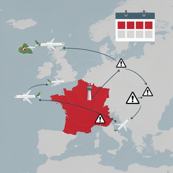 Huelga de cuatro días en el control aéreo francés amenaza vuelos de temporada alta desde Dublín
