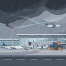 L'aéroport international de Hong Kong annule plus de 150 vols et active le plan d'urgence « Typhon Deck »
