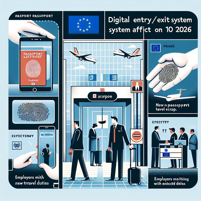 EU Entry/Exit System goes live on 10 April: what Czech travellers and employers must prepare for