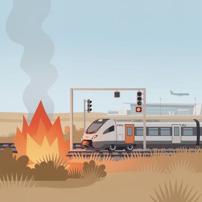 حريق يغلق خط قطار مطار روما FL1 لمدة ست ساعات، ويتسبب في تأخير المسافرين حتى ساعة واحدة
