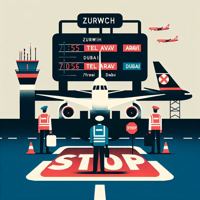 SWISS suspend ses vols vers Tel Aviv et annule les liaisons Zurich-Dubaï en raison de l'escalade au Moyen-Orient