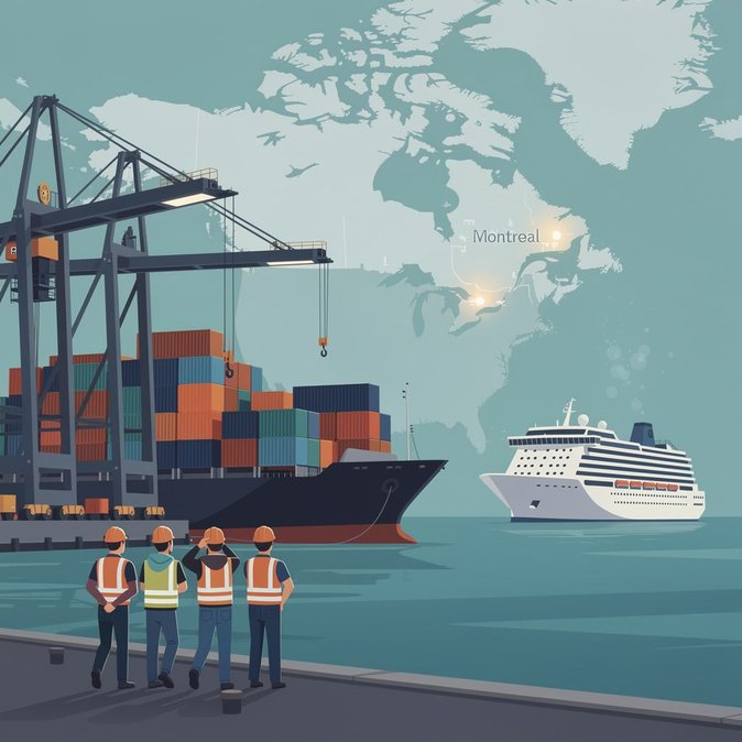 Huelgas de estibadores paralizan los puertos de Montreal y Columbia Británica, generando preocupación por la cadena de suministro y los viajes