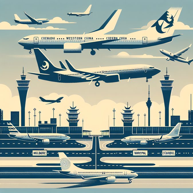 Chengdu Airports See Route Surge as Airlines Target Western China