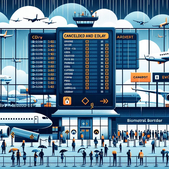 Severe weather and staffing shortages trigger wave of flight cancellations and delays at Paris-CDG and Orly