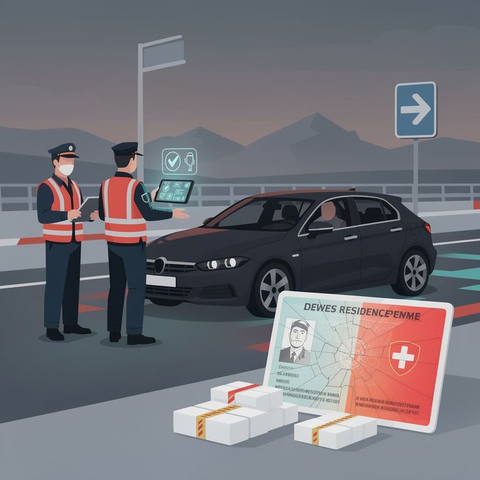 Swiss Customs Seize 2.5 kg of Cocaine and Fake Residence Permit at Aargau Checkpoint
