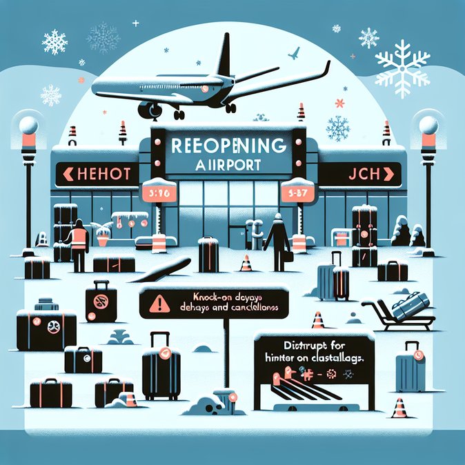 Berlin Brandenburg Airport resumes operations after black-ice shutdown—delays persist