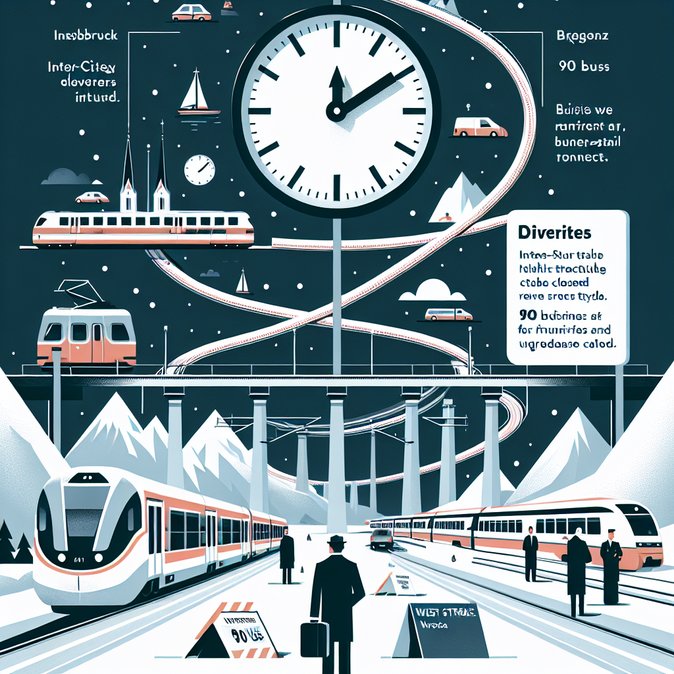 Three-week closure of Weststrecke near Innsbruck forces major rail diversions and bus shuttles