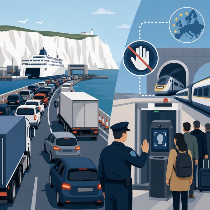 Six-Hour Dover Queues Show EU Biometric Checks Could Paralyse Summer Getaway