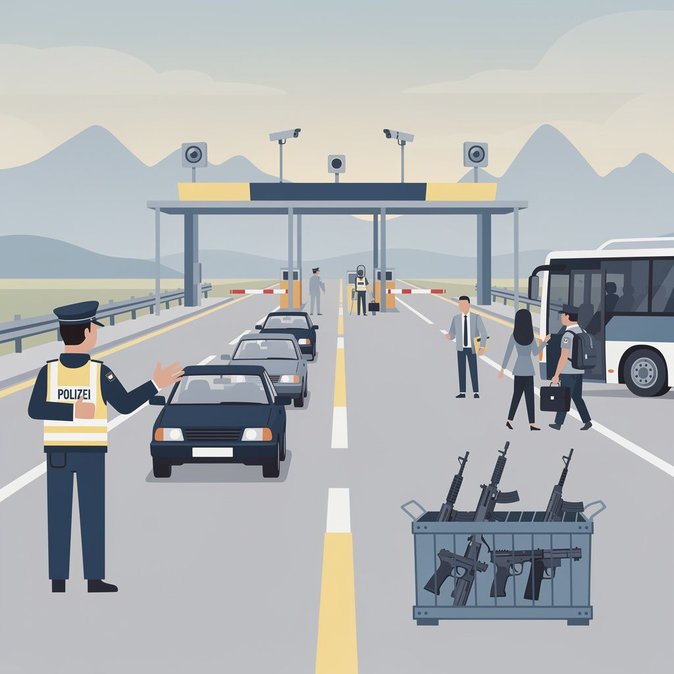 Informe de la Policía Federal sobre Incautaciones en la Frontera de Baviera ante el Aumento de Controles