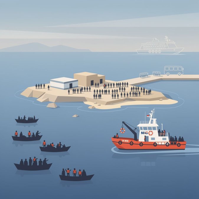 Three new migrant landings on Lampedusa push hotspot to 693 occupants