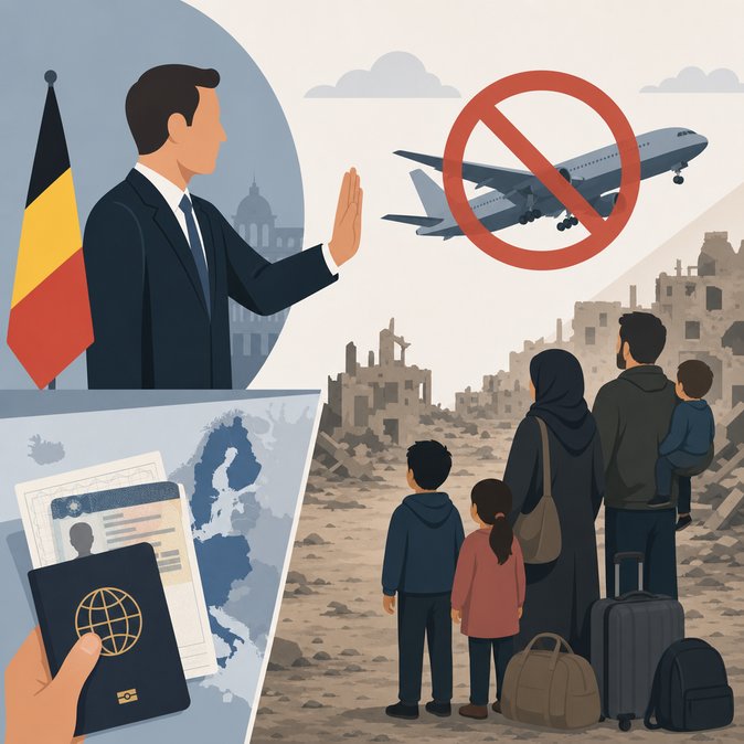 Government Defends Halt to Gaza Evacuations Despite 1,400 Belgian Visa-Holders Stranded