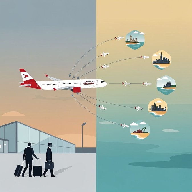 Austrian Airlines Añade 100 Vuelos Extra para las Vacaciones de Otoño