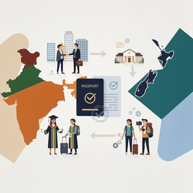 L’accordo di libero scambio India-Nuova Zelanda introduce quote per i visti e un programma di lavoro e vacanza per gli indiani