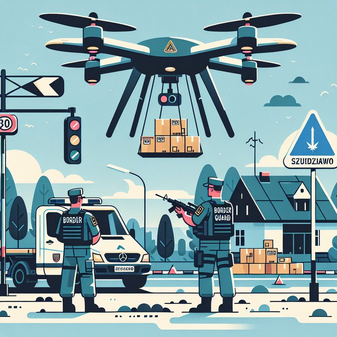 Border Guard downs contraband drone loaded with Belarusian cigarettes