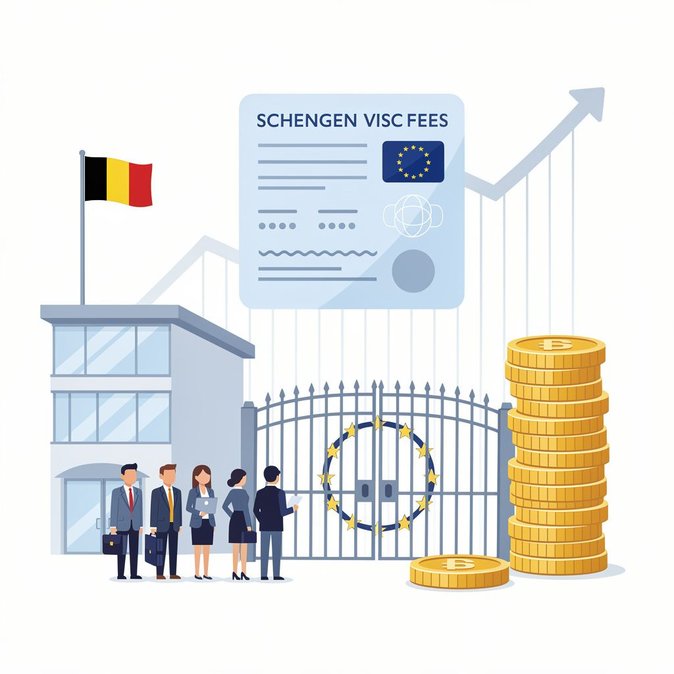 Le groupe de travail sur les visas de l'UE se réunit à Bruxelles pour examiner une hausse des frais de visa Schengen