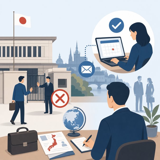 Embassy of Japan in Prague Introduces Mandatory Visa-Appointment System