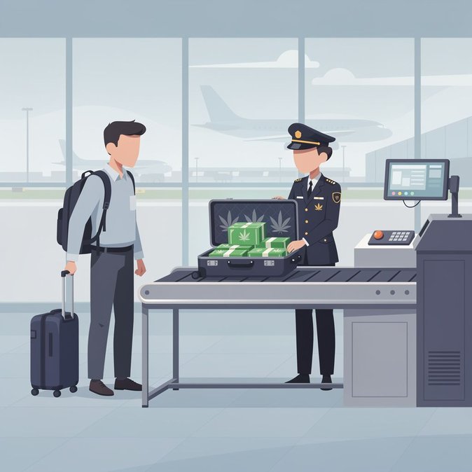 Aduanas de Hong Kong incauta cogollos de cannabis valorados en 6,8 millones de HK$ en la maleta de un pasajero estadounidense que llegó al aeropuerto