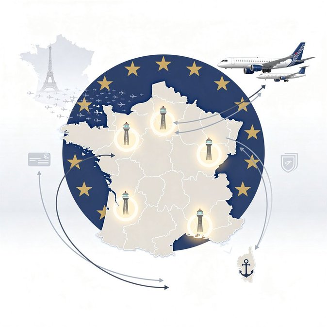 EU Official Journal adds five French airports to authorised external-border list