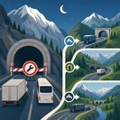 Mont Blanc Tunnel to close nightly 18–22 May for works, rerouting Swiss freight flows