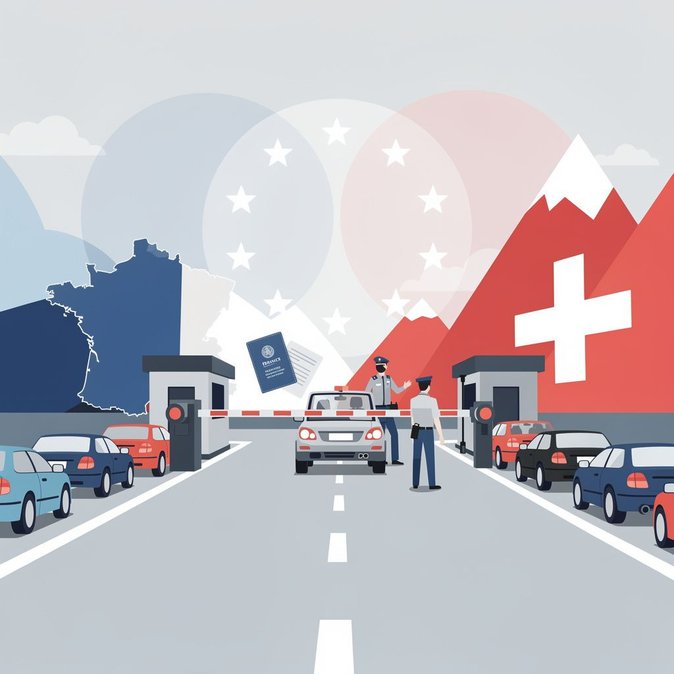 La France confirme la prolongation de six mois des contrôles aux frontières intérieures avec la Suisse à partir du 1er novembre