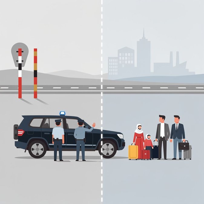 Polish mobile patrols turn back undocumented travellers at German frontier