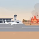 حرائق الغابات تصل إلى محيط مطار بامبلونا؛ تفعيل خطة الطوارئ دون تأثير على الرحلات الجوية