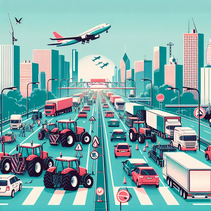 Barcelona tractor demonstration snarls traffic as farmers protest EU-Mercosur deal