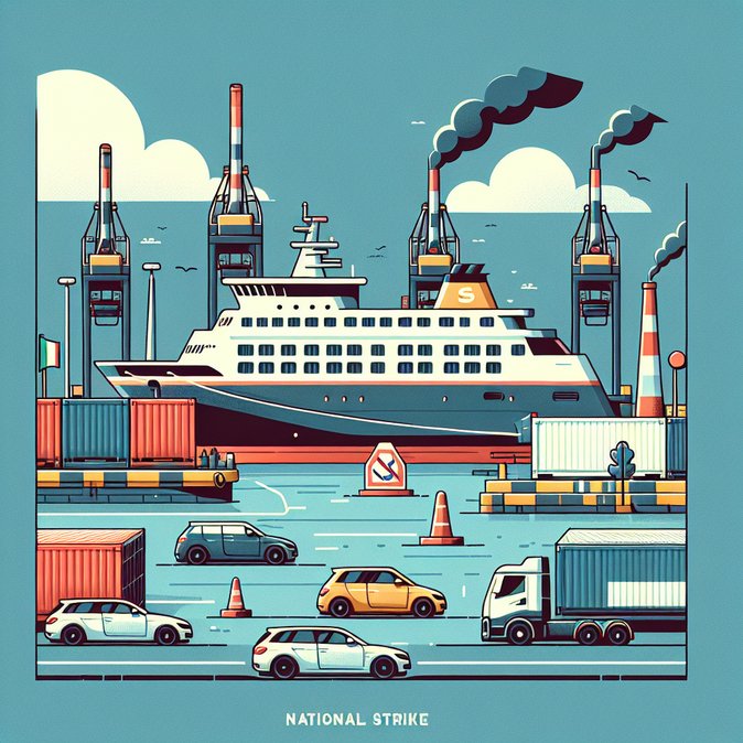 24-Hour National Port Strike Set for 7 May Threatens Ferry and Ro-Ro Schedules