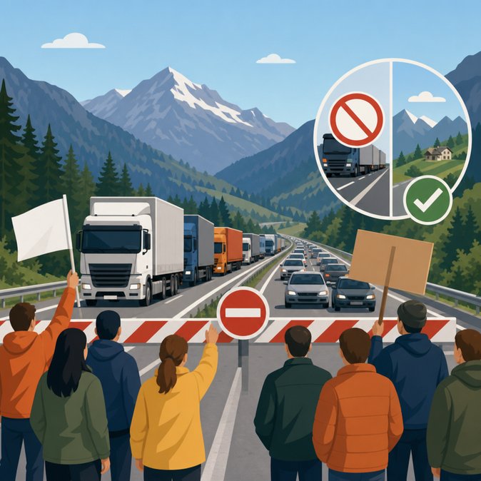 Le Tyrol se prépare à la fermeture du col du Brenner alors que les habitants manifestent contre le transit