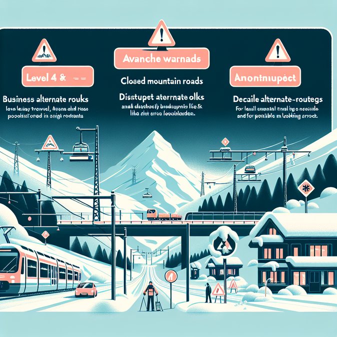 Red-Alert Avalanche Warnings Disrupt Alpine Travel in Switzerland