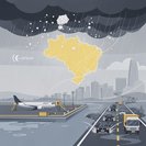 Alerte météo sévère pour 153 villes du Minas Gerais menace les opérations routières et aériennes