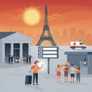 Paris bans take-away alcohol and curtails public events as record heatwave strains emergency services