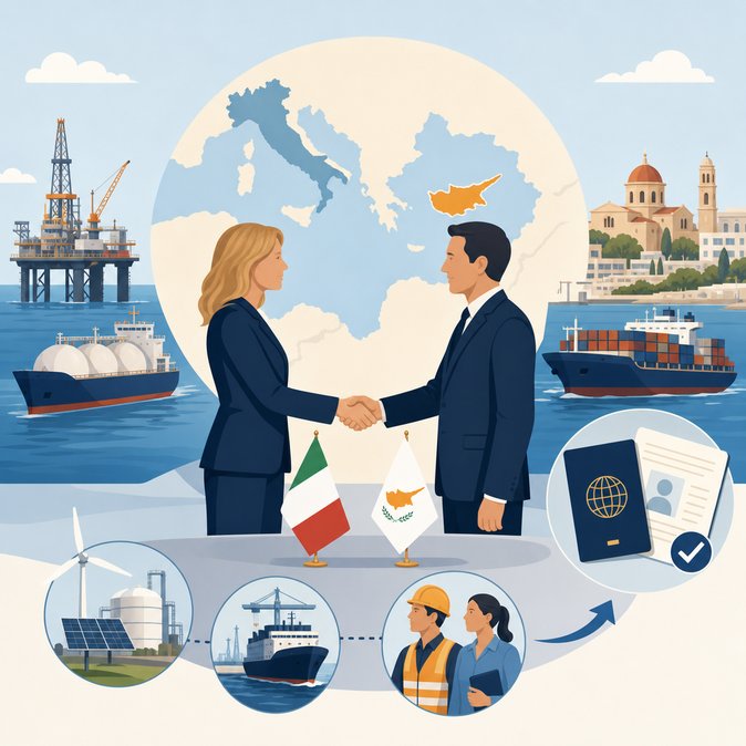 Italian PM Giorgia Meloni to Land in Nicosia for Talks on Labour & Energy Corridor Cooperation