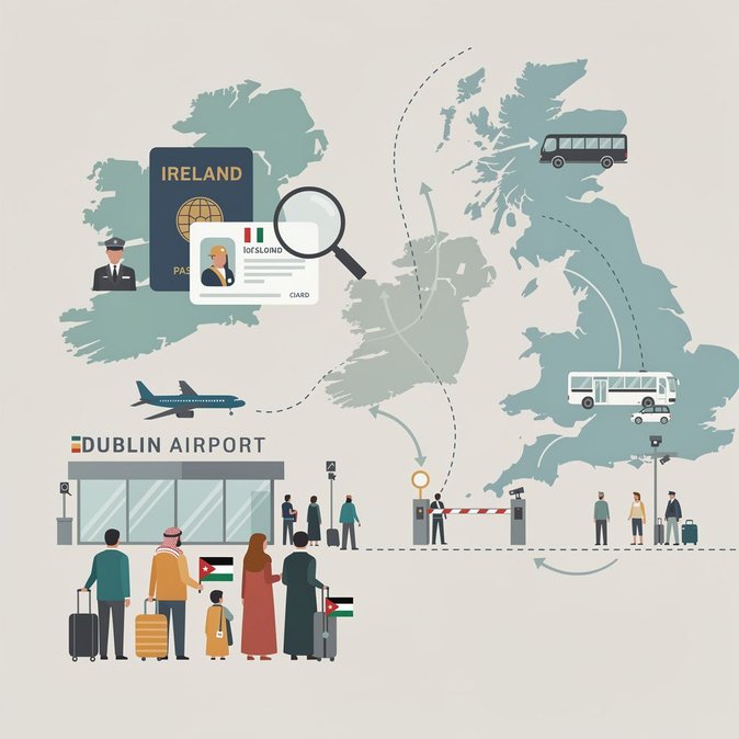 Les autorités irlandaises attribuent la hausse des demandes d'asile jordaniennes à un changement de la politique de visa britannique