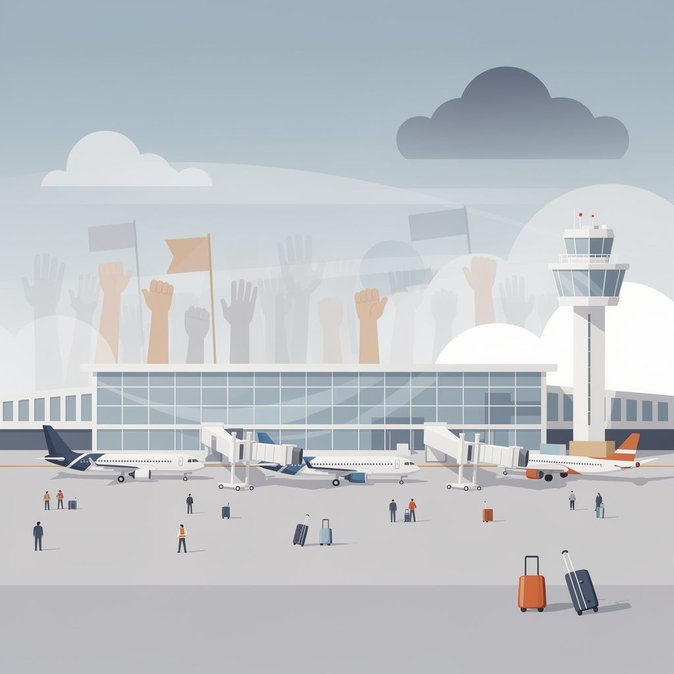 El Aeropuerto de Bruselas Recupera la Normalidad Tras Huelga Espontánea, Pero Persisten Advertencias de Retrasos Residuales