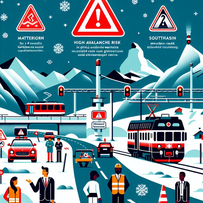 Avalanche Danger Raised to ‘High’ in Valais, Closing Mountain Roads and Slowing Alpine Rail Freight